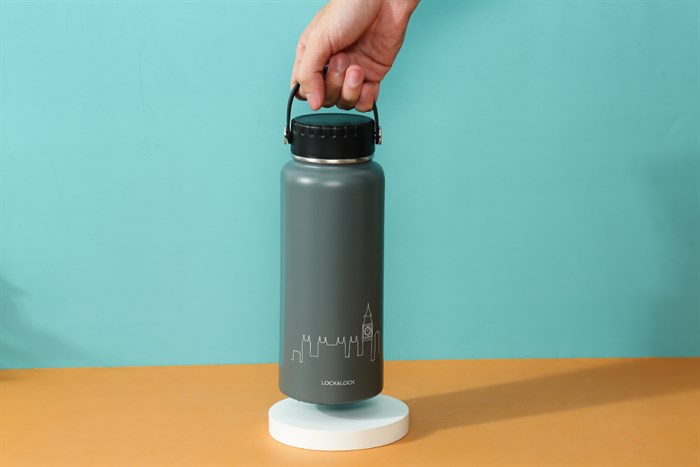 Bình giữ nhiệt inox 897 ml Lock&Lock LHC4160GRY Màu Xám