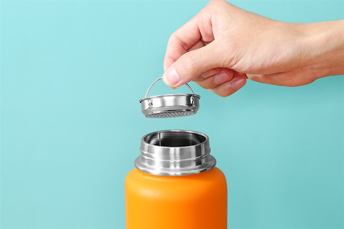 Bình giữ nhiệt inox 897 ml Lock&Lock LHC4160GRY Màu Cam