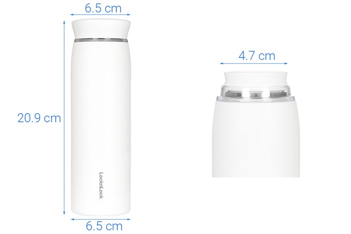 Bình giữ nhiệt inox 460 ml Lock&Lock LHC4244IVY Màu Trắng