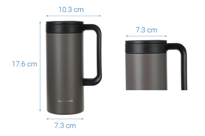 Ly giữ nhiệt inox 473 ml Lock&Lock LHC4247GRY Màu Xám