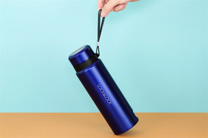 Bình giữ nhiệt inox 800 ml Lock&Lock LHC6180FU Màu Xanh Đậm