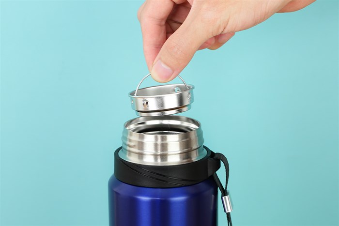 Bình giữ nhiệt inox 800 ml Lock&Lock LHC6180FU Màu Xanh Đậm