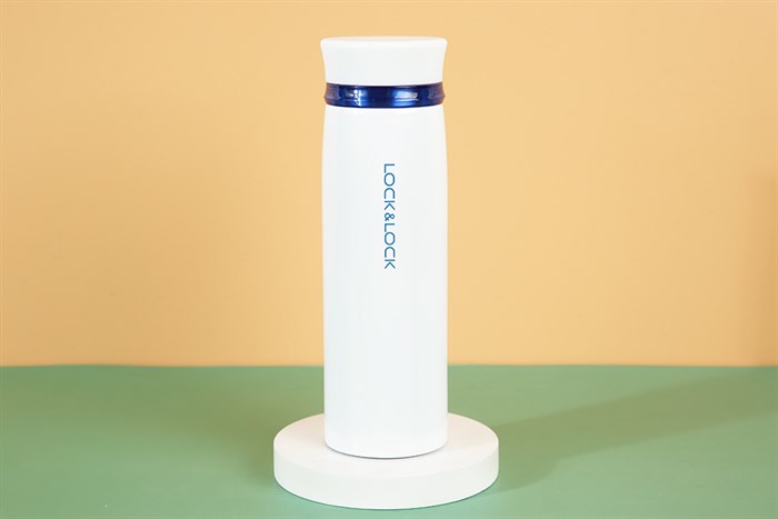 Bình giữ nhiệt inox 450 ml Lock&Lock LHC4131WB Màu Trắng - Xanh