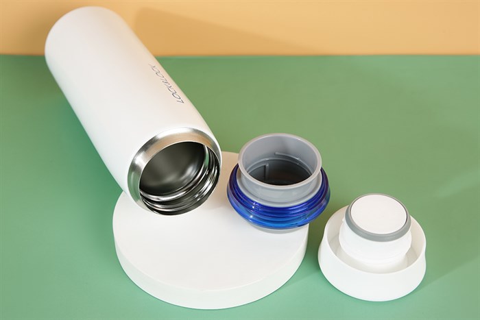 Bình giữ nhiệt inox 450 ml Lock&Lock LHC4131WB Màu Trắng - Xanh