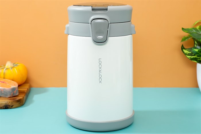 Bộ bình đựng thức ăn giữ nhiệt inox Lock&Lock LHC8039WHT Màu Trắng