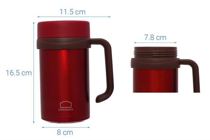 Ly giữ nhiệt inox 500 ml Lock&Lock LHC4026RR Màu Đỏ