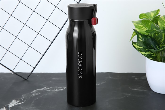 Bình giữ nhiệt inox 500 ml Lock&Lock LHC4125B Màu Đen