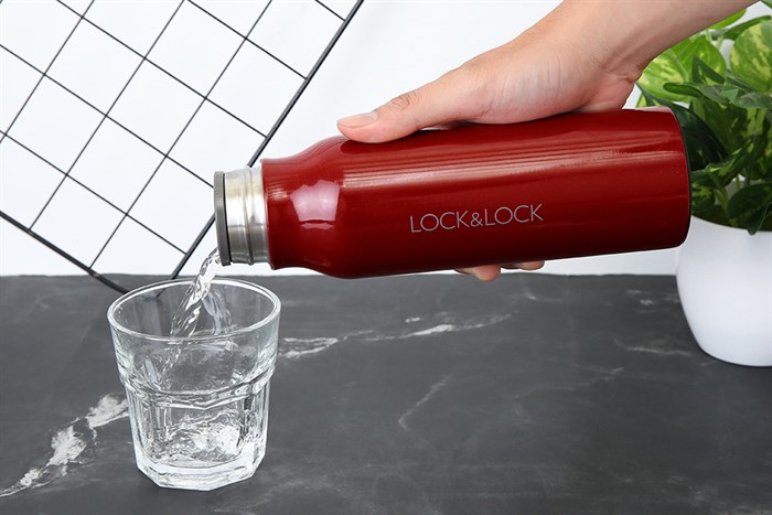 Bình giữ nhiệt inox 500 ml Lock&Lock LHC4125R Màu Đỏ