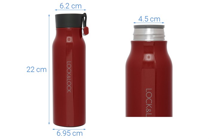 Bình giữ nhiệt inox 500 ml Lock&Lock LHC4125R Màu Đỏ