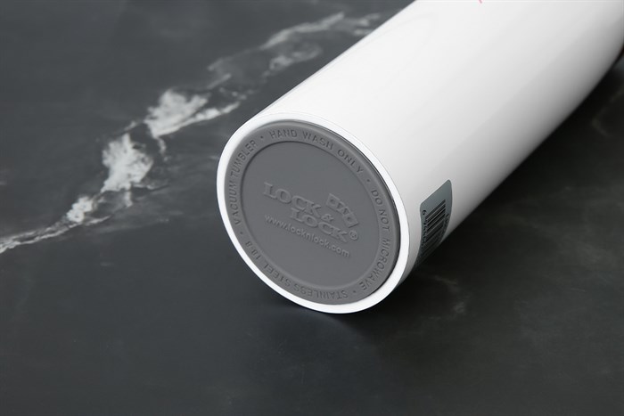 Bình giữ nhiệt inox 450 ml Lock&Lock LHC4131WR Màu Trắng - Đỏ