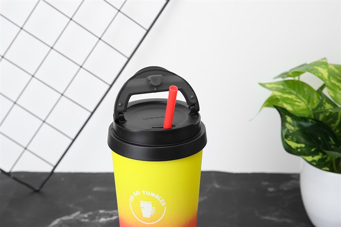 Ly giữ nhiệt inox 540 ml Lock&Lock LHC4151YRED Màu Vàng & Đỏ