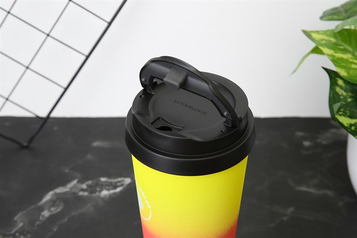 Ly giữ nhiệt inox 540 ml Lock&Lock LHC4151YRED Màu Vàng & Đỏ