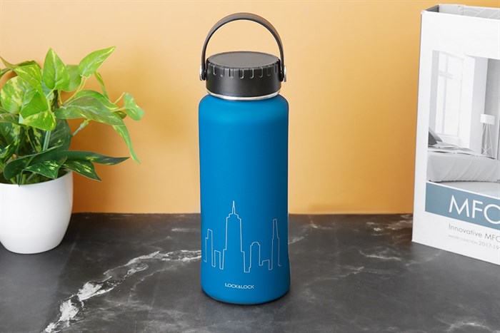 Bình giữ nhiệt inox 897 ml Lock&Lock LHC4160BLU Màu Xanh Dương