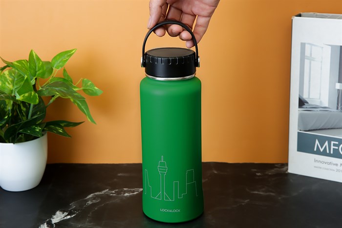 Bình giữ nhiệt inox 897 ml Lock&Lock LHC4160GRN Màu Xanh lá