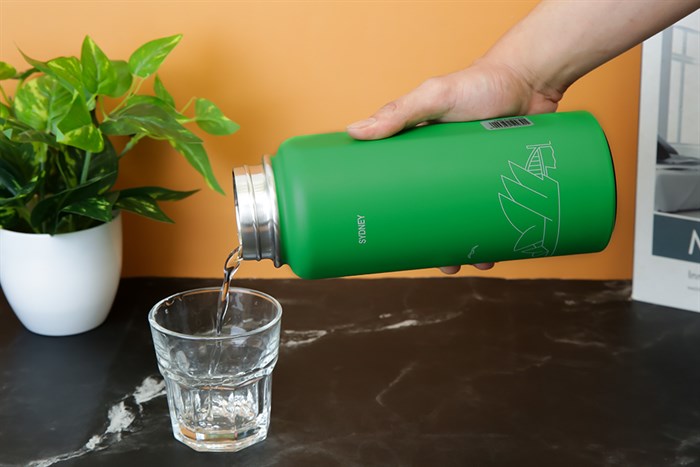 Bình giữ nhiệt inox 897 ml Lock&Lock LHC4160GRN Màu Xanh lá