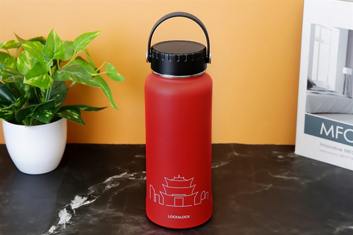 Bình giữ nhiệt inox 897 ml Lock&Lock LHC4160RED Màu Đỏ