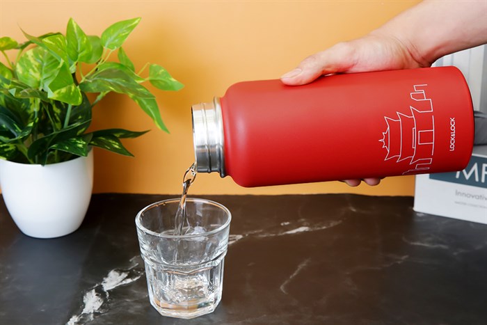 Bình giữ nhiệt inox 897 ml Lock&Lock LHC4160RED Màu Đỏ