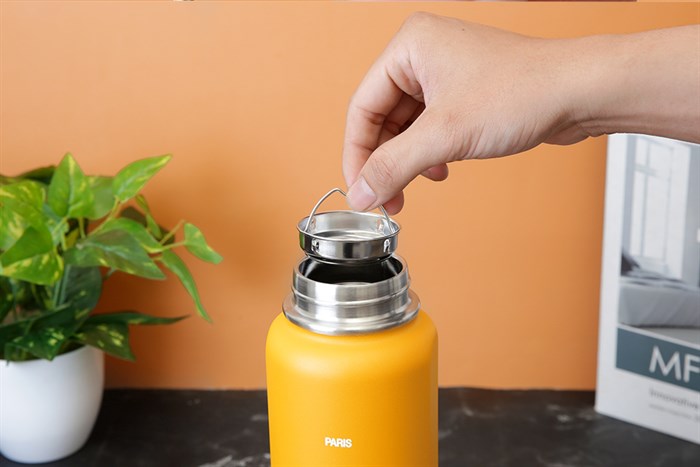 Bình giữ nhiệt inox 897 ml Lock&Lock LHC4160YEL Màu Vàng