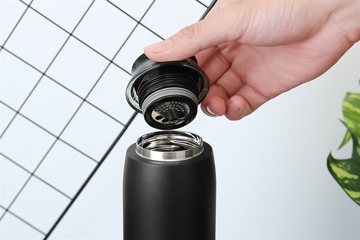 Bình giữ nhiệt inox 460 ml Lock&Lock LHC4244BLK Màu Đen