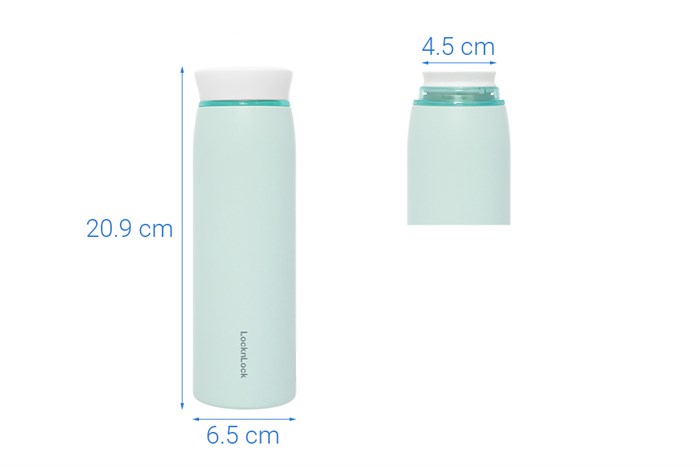 Bình giữ nhiệt inox 460 ml Lock&Lock LHC4244MIT Màu Xanh Bạc Hà