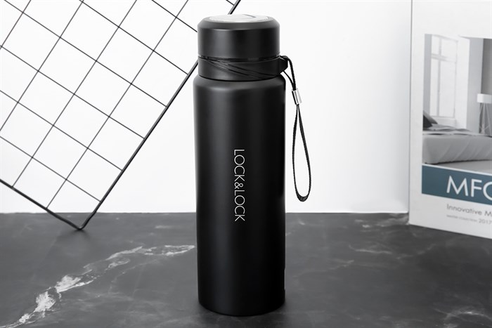 Bình giữ nhiệt inox 800 ml Lock&Lock LHC6180BLK Màu Đen