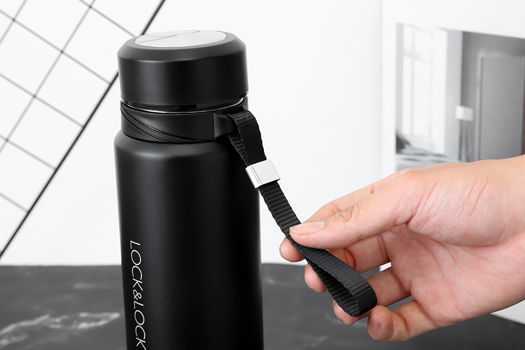Bình giữ nhiệt inox 800 ml Lock&Lock LHC6180BLK Màu Đen