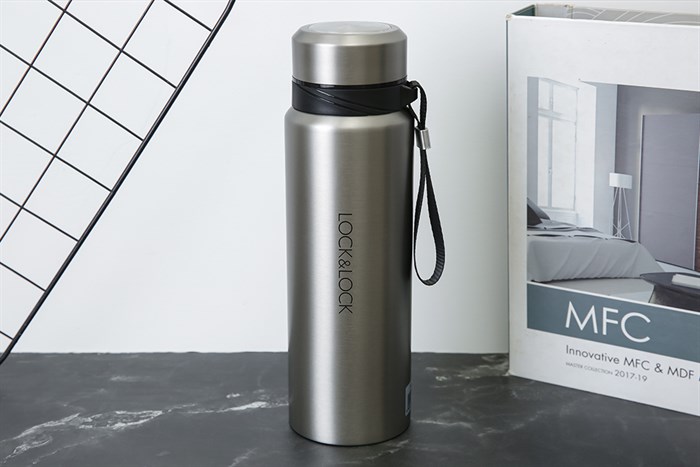 Bình giữ nhiệt inox 800 ml Lock&Lock LHC6180SLV Màu Bạc