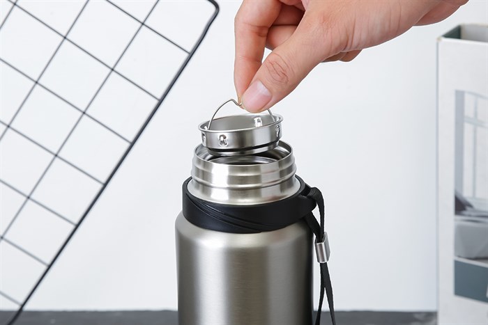 Bình giữ nhiệt inox 800 ml Lock&Lock LHC6180SLV Màu Bạc