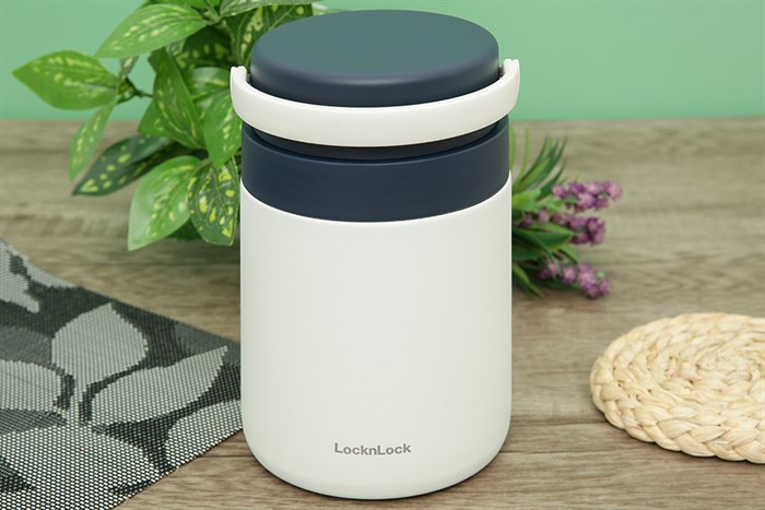 Bình đựng thức ăn giữ nhiệt inox 700 ml Lock&Lock LHC8042NVY Màu Xanh Navy