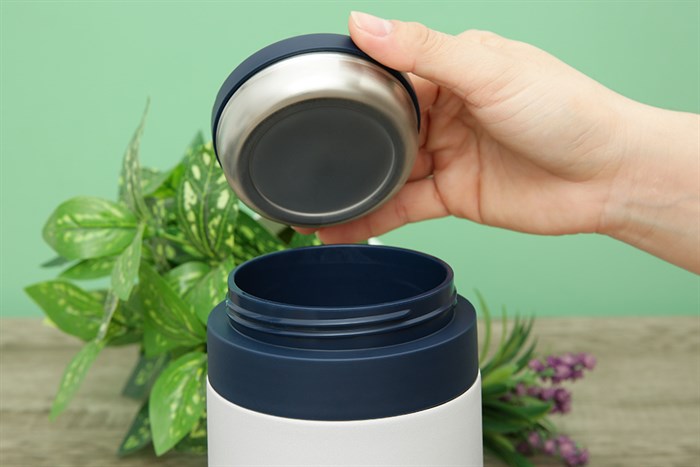 Bình đựng thức ăn giữ nhiệt inox 700 ml Lock&Lock LHC8042NVY Màu Xanh Navy