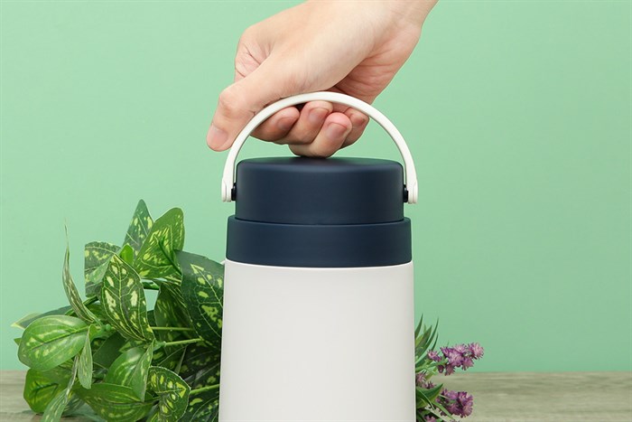 Bình đựng thức ăn giữ nhiệt inox 700 ml Lock&Lock LHC8042NVY Màu Xanh Navy