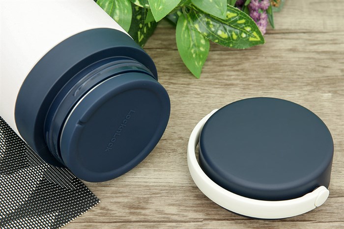 Bình đựng thức ăn giữ nhiệt inox 700 ml Lock&Lock LHC8042NVY Màu Xanh Navy