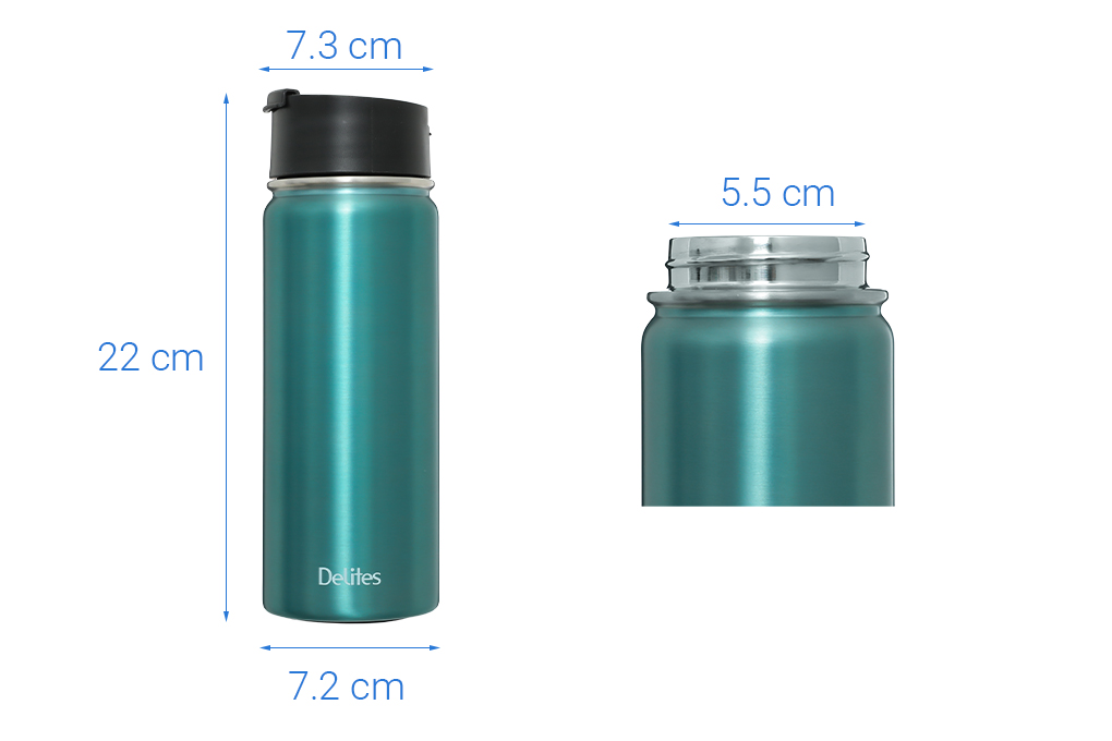 Bình giữ nhiệt inox 530 ml Delites Y1A Màu Xanh Dương