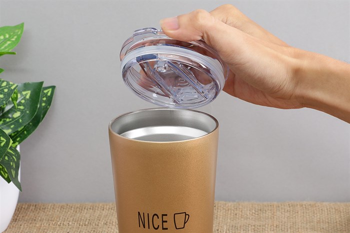 Ly giữ nhiệt inox 500 ml Delites Q10A Màu Vàng