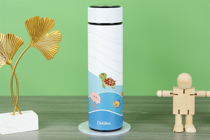 Bình giữ nhiệt inox 450 ml Delites K450B37 Màu Xanh Dương