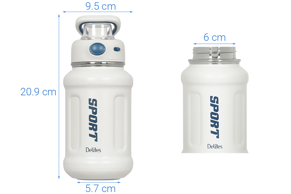 Bình giữ nhiệt inox 620 ml Delites XB-22135 Màu Trắng
