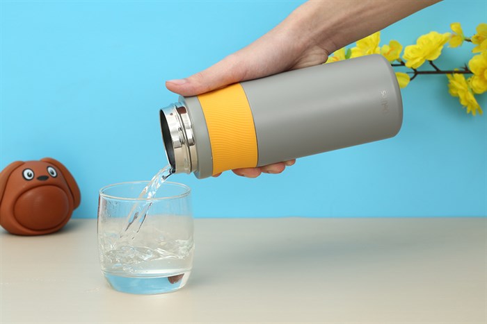 Bình giữ nhiệt inox 580 ml Delites TH2339 Xám Màu Xám