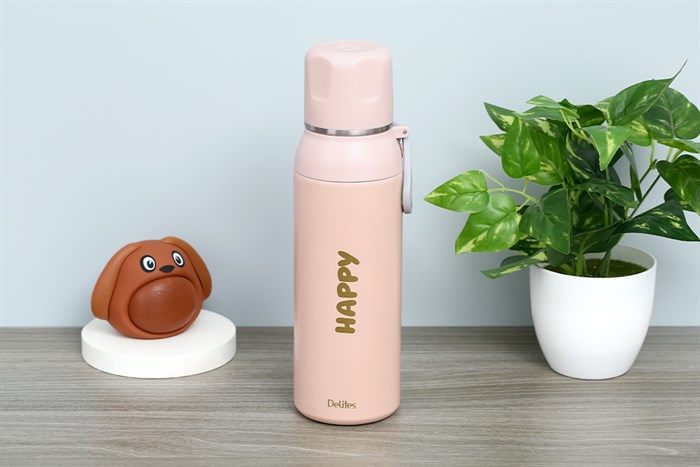 Bình giữ nhiệt inox 700 ml Delites TH2351 Hồng Màu Hồng