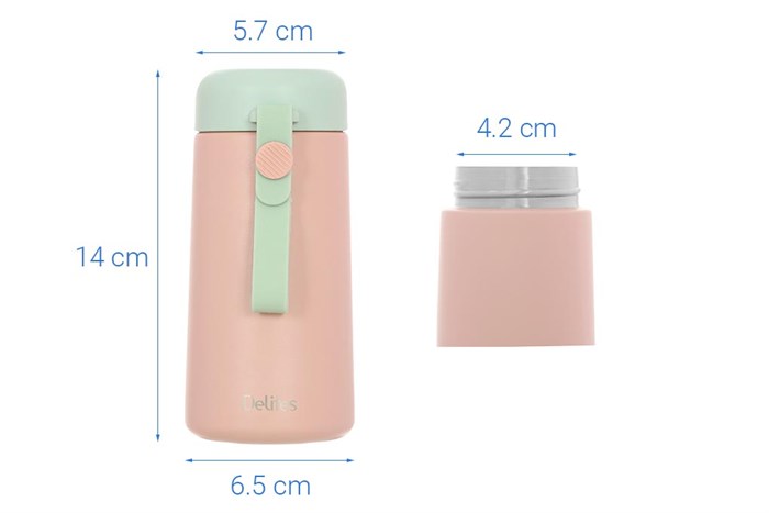 Bình giữ nhiệt inox 270 ml Delites TH8554 Màu Hồng