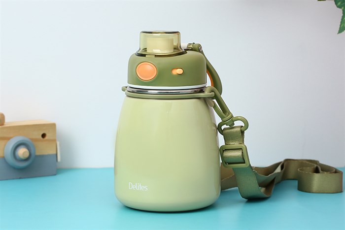 Bình giữ nhiệt inox 600 ml Delites XB-22152 Màu Xanh lá