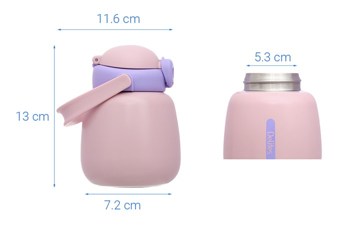Bình giữ nhiệt inox 450 ml Delites XB-22108 Màu Hồng