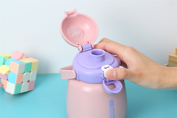 Bình giữ nhiệt inox 450 ml Delites XB-22108 Màu Hồng