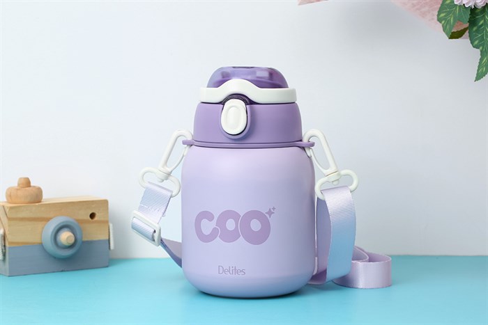 Bình giữ nhiệt inox 650 ml Delites XB-22153 Màu Tím