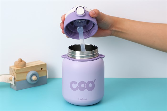 Bình giữ nhiệt inox 650 ml Delites XB-22153 Màu Tím