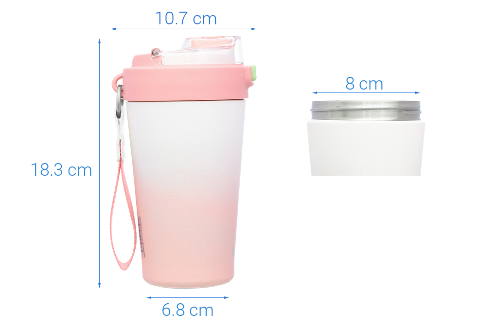 Ly giữ nhiệt inox 540 ml Delites XB-23143 Hồng Màu Hồng