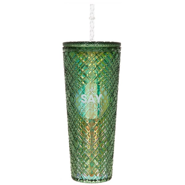 Ly nhựa 2 lớp kèm ống hút 750 ml DMX K750PP53C