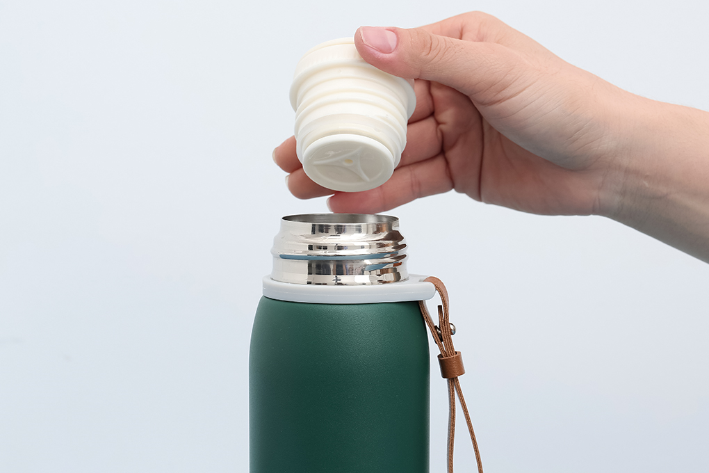 Bình giữ nhiệt Inox 500 ml Delites Z102 xanh lá Màu Xanh lá