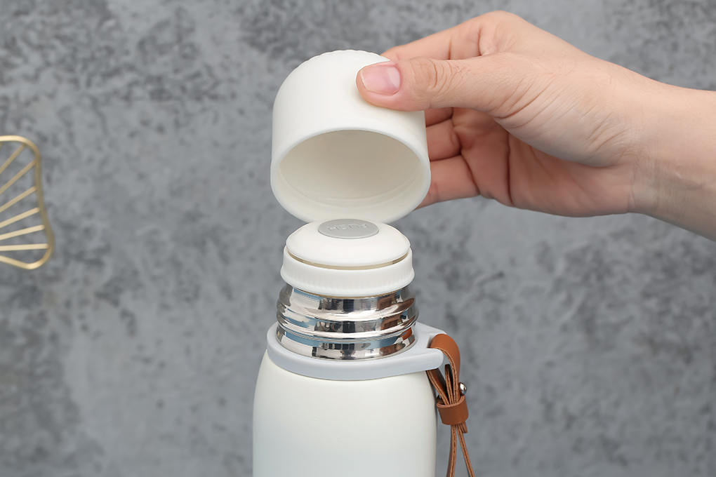 Bình giữ nhiệt Inox 500 ml Delites Z102 trắng Màu Trắng