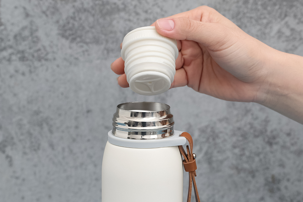 Bình giữ nhiệt Inox 500 ml Delites Z102 trắng Màu Trắng