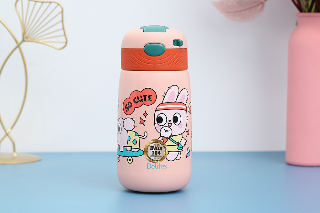 Bình giữ nhiệt Inox 480 ml Delites X22 Màu Hồng